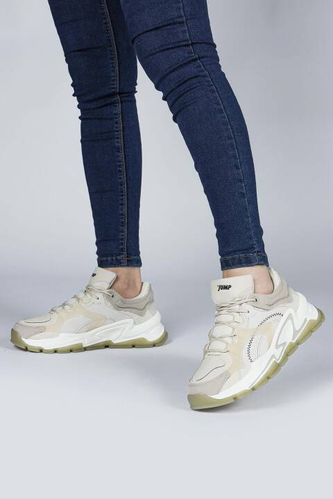 29096 Bej Kadın Sneaker Günlük Spor Ayakkabı - 5