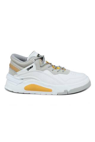 29103 Yüksek Bilekli Beyaz Erkek Sneaker Günlük Spor Ayakkabı - Jump