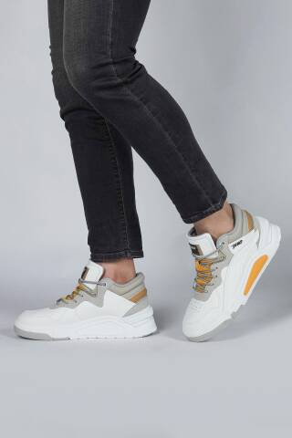 29103 Yüksek Bilekli Beyaz Erkek Sneaker Günlük Spor Ayakkabı - Jump (1)