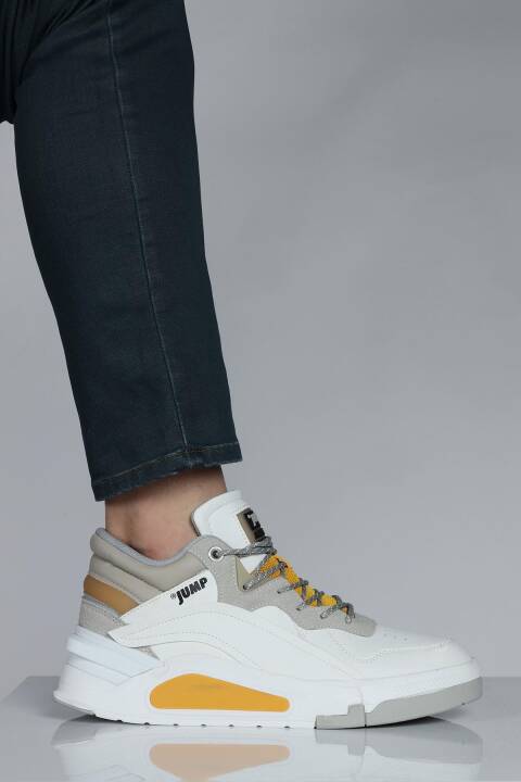 29103 Yüksek Bilekli Beyaz Erkek Sneaker Günlük Spor Ayakkabı - 3