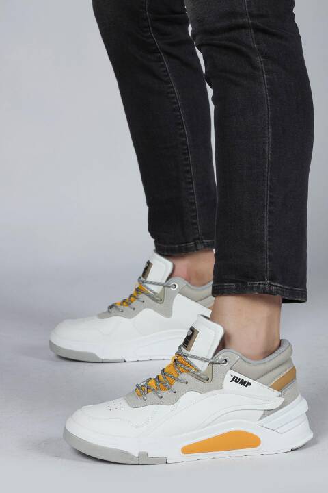 29103 Yüksek Bilekli Beyaz Erkek Sneaker Günlük Spor Ayakkabı - 4