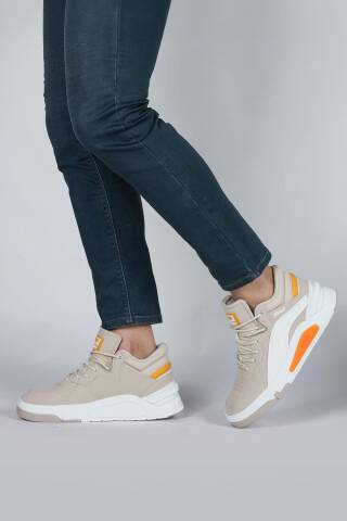 29103 Yüksek Bilekli Beyaz Erkek Sneaker Günlük Spor Ayakkabı - 6