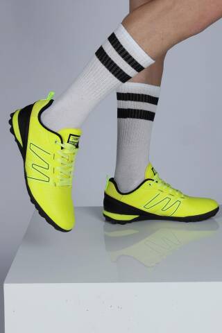 29112 Neon Yeşil Halı Saha Krampon Futbol Ayakkabısı - 4