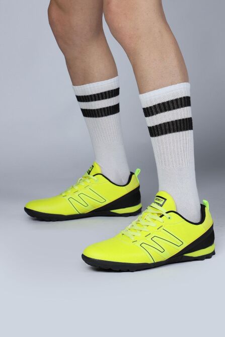 29112 Neon Yeşil Halı Saha Krampon Futbol Ayakkabısı - 3