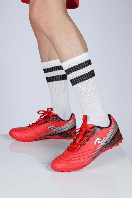 29117 Kırmızı - Siyah Halı Saha Krampon Futbol Ayakkabısı - 4