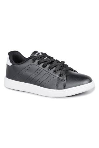 29159 Siyah - Beyaz Bilekli Kadın Sneaker Günlük Spor Ayakkabı - Jump (1)