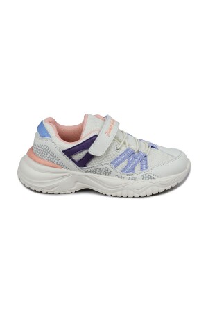 29187 Cırtlı İndigo Mavi - Pembe Kız Çocuk Sneaker Günlük Spor Ayakkabı - Jump