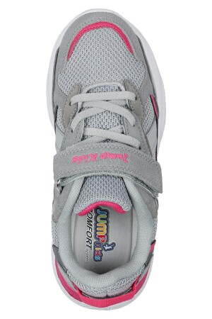 29189 Cırtlı Gri - Fuşya Kız Çocuk Sneaker Günlük Spor Ayakkabı - 7