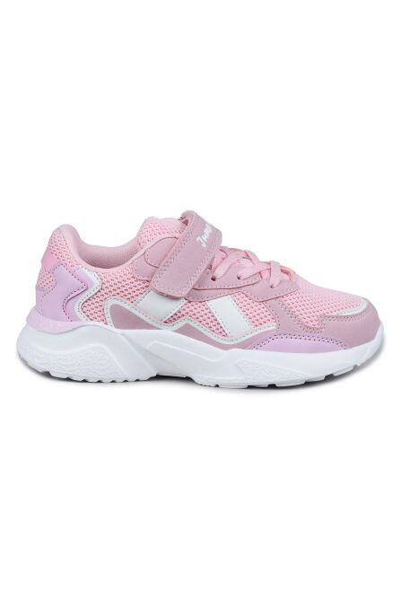 29189 Cırtlı Pembe - Beyaz Kız Çocuk Sneaker Günlük Spor Ayakkabı - 1