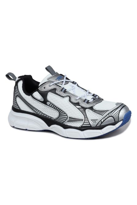 29550 Gri - Beyaz Erkek Sneaker Günlük Spor Ayakkabı - 7