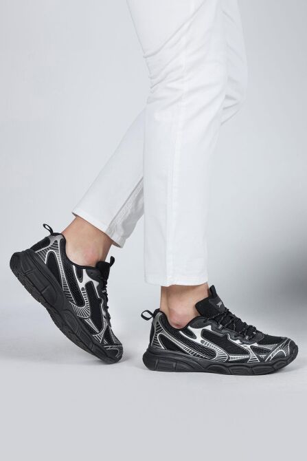 29550 Siyah Erkek Sneaker Günlük Spor Ayakkabı - 5