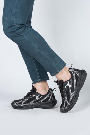 29550 Siyah Erkek Sneaker Günlük Spor Ayakkabı - 6