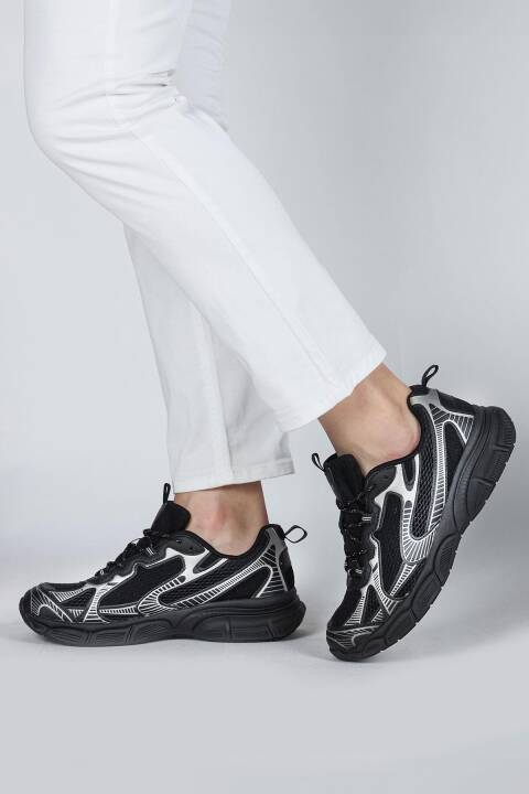 29550 Siyah Erkek Sneaker Günlük Spor Ayakkabı - 2