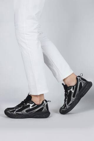 29550 Siyah Erkek Sneaker Günlük Spor Ayakkabı - 4
