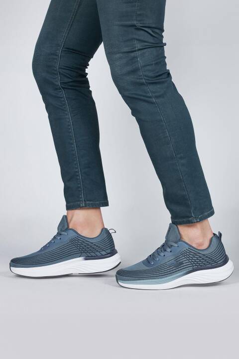 29578 Turkuaz Mavi Erkek Sneaker Günlük Spor Ayakkabı - 5