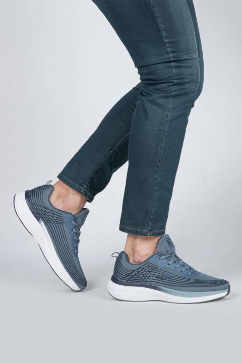 29578 Turkuaz Mavi Erkek Sneaker Günlük Spor Ayakkabı - 6