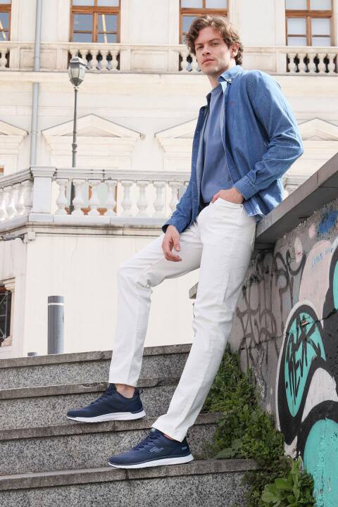 29585 Lacivert Erkek Sneaker Günlük Spor Ayakkabı - 3