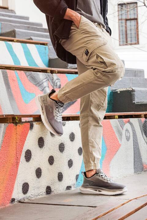 29586 Gri Erkek Sneaker Günlük Spor Ayakkabı - 4
