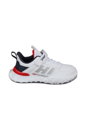 29602 Cırtlı Beyaz - Kırmızı Üniseks Çocuk Sneaker Günlük Spor Ayakkabı - 1