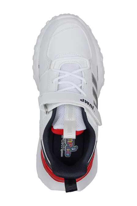 29602 Cırtlı Beyaz - Kırmızı Üniseks Çocuk Sneaker Günlük Spor Ayakkabı - 7