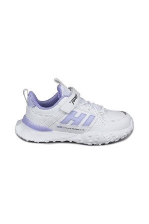 29602 Cırtlı Beyaz - Lila Kız Çocuk Sneaker Günlük Spor Ayakkabı 