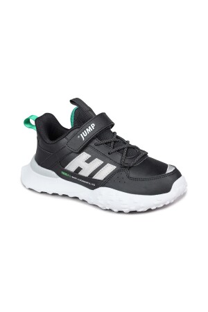 29602 Cırtlı Siyah - Neon Yeşil Üniseks Çocuk Sneaker Günlük Spor Ayakkabı - 6