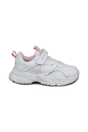 29603 Cırtlı Beyaz - Lila Kız Çocuk Sneaker Günlük Spor Ayakkabı 