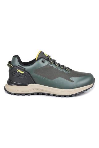 29651 Yeşil - Siyah Erkek Su Geçirmez Outdoor Sneaker Spor Ayakkabı - Jump