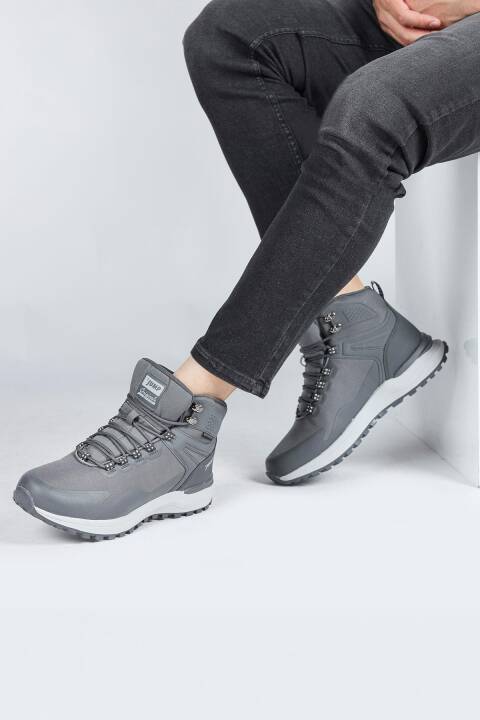 29652 Gri Erkek Su Geçirmez Outdoor Bot Spor Ayakkabı - 5
