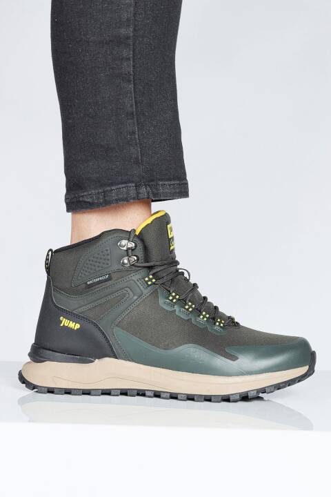 29652 Haki - Siyah Erkek Su Geçirmez Outdoor Bot Spor Ayakkabı - 3