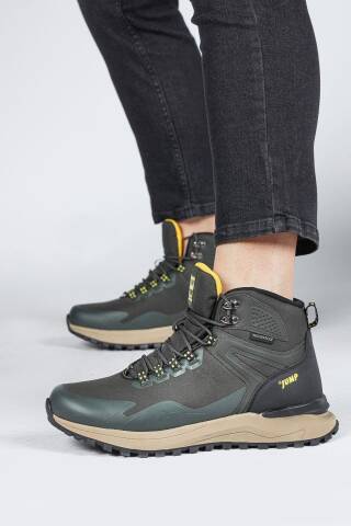 29652 Haki - Siyah Erkek Su Geçirmez Outdoor Bot Spor Ayakkabı - 4