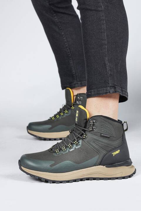 29652 Haki - Siyah Erkek Su Geçirmez Outdoor Bot Spor Ayakkabı - 4