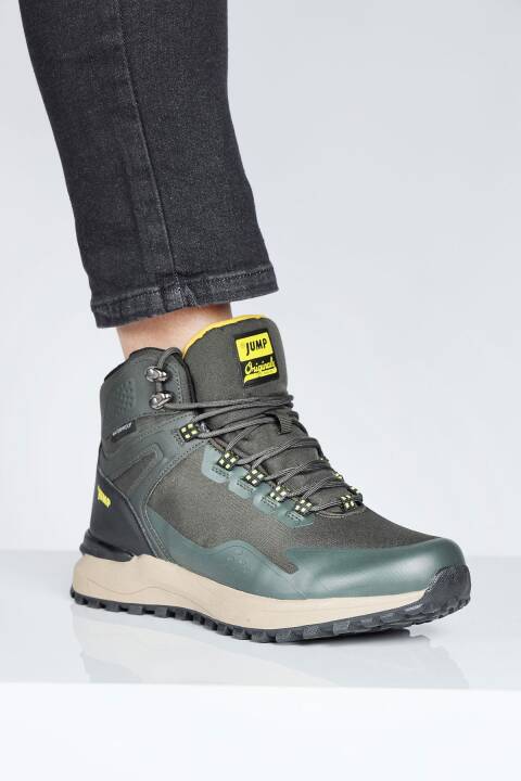 29652 Haki - Siyah Erkek Su Geçirmez Outdoor Bot Spor Ayakkabı - 5