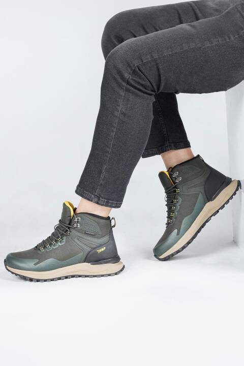 29652 Haki - Siyah Erkek Su Geçirmez Outdoor Bot Spor Ayakkabı - 6