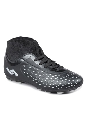 29672 Çoraplı Siyah - Gri Çim Halı Saha Krampon Futbol Ayakkabısı - 6