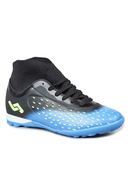 29673 Çoraplı Mavi - Siyah Halı Saha Krampon Futbol Ayakkabısı - 5
