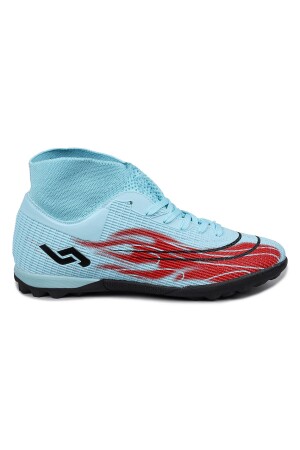29677 Çoraplı Mavi - Kırmızı Halı Saha Krampon Futbol Ayakkabısı - 1