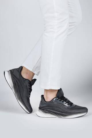 29716 Siyah - Gri Erkek Sneaker Günlük Spor Ayakkabı - Jump (1)