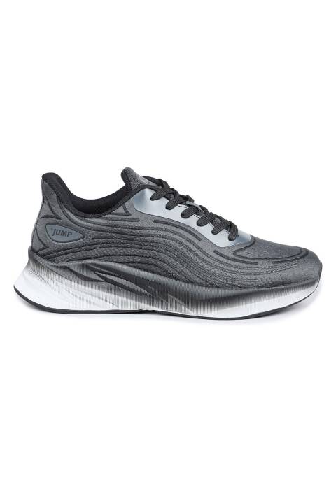 29716 Siyah - Gri Erkek Sneaker Günlük Spor Ayakkabı - 1