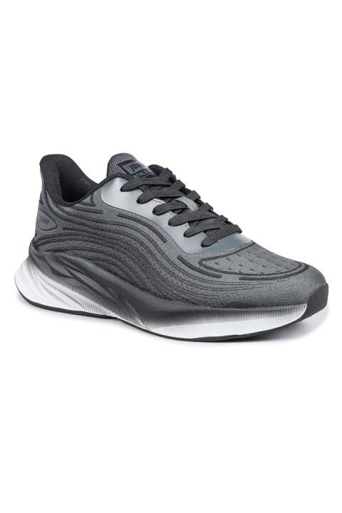 29716 Siyah - Gri Erkek Sneaker Günlük Spor Ayakkabı - 8