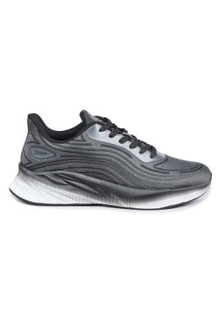29716 Siyah - Gri Erkek Sneaker Günlük Spor Ayakkabı 