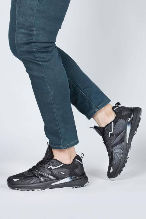 29725 Siyah Erkek Sneaker Günlük Spor Ayakkabı - 2