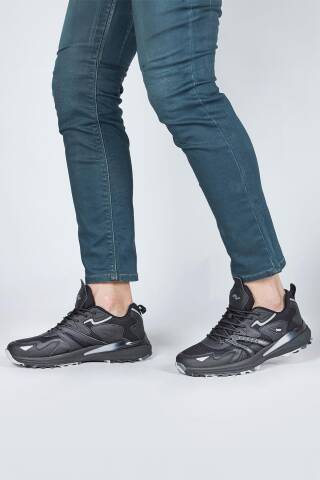 29725 Siyah Erkek Sneaker Günlük Spor Ayakkabı - 5