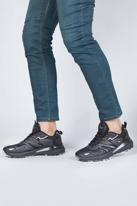 29725 Siyah Erkek Sneaker Günlük Spor Ayakkabı - 5
