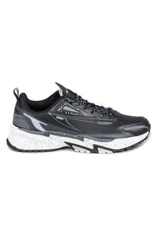 29726 Siyah - Gri Erkek Sneaker Günlük Spor Ayakkabı - Jump