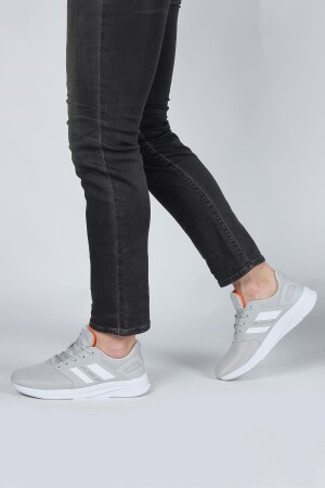 29779 Gri - Beyaz Erkek Sneaker Günlük Spor Ayakkabı - 5