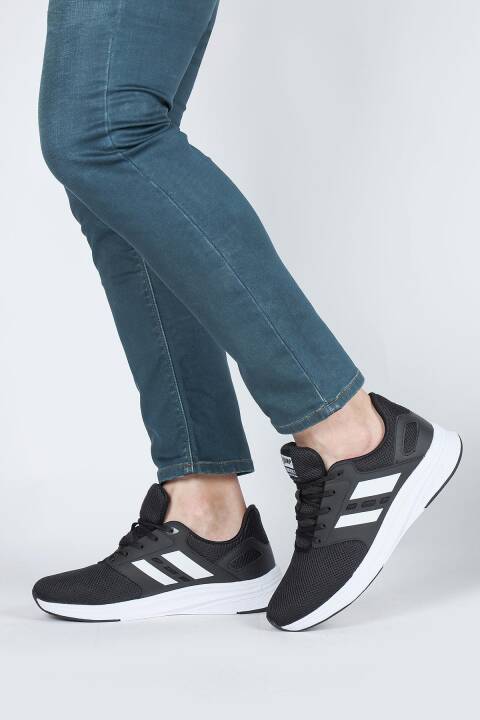 29779 Siyah - Beyaz Erkek Sneaker Günlük Spor Ayakkabı - 5