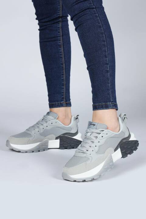 29780 Gri Kadın Sneaker Günlük Spor Ayakkabı - 2