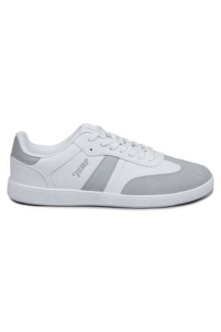 29787 Beyaz - Gri Erkek Sneaker Günlük Spor Ayakkabı - Jump