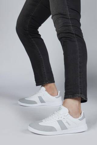 29787 Beyaz - Gri Erkek Sneaker Günlük Spor Ayakkabı - 5
